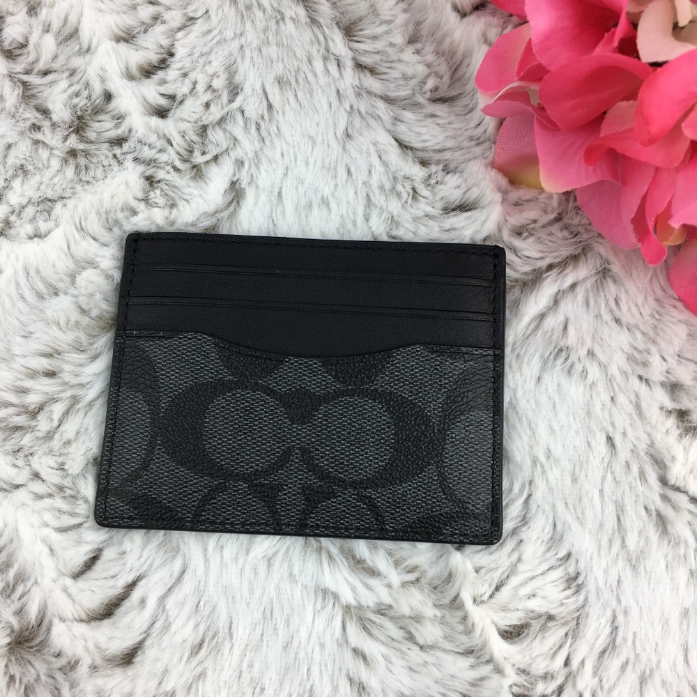 Coach Signature Slim Card Case